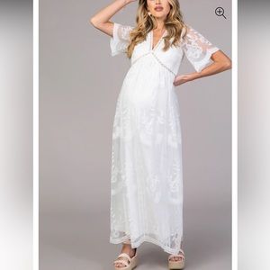 PinkBlush Lace Maternity Dress - XL